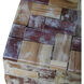 Stool 18.9 inch Brown/White Stool