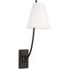 C&M by Chapman & Myers Marina 1 Light 6 inch Aged Iron Sconce Wall Light