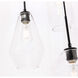 Gene 3 Light 17 inch Black Pendant Ceiling Light