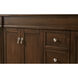Lexington 60 X 21 X 35 inch Walnut with White Marble Vanity Set