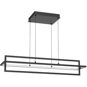 Mondrian LED 35.5 inch Black Linear Pendant Ceiling Light