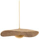 Shiloh LED 52 inch Vintage Gold Leaf Pendant Ceiling Light