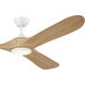 Mylo 70 inch Matte White with White Maple Blades Ceiling Fan