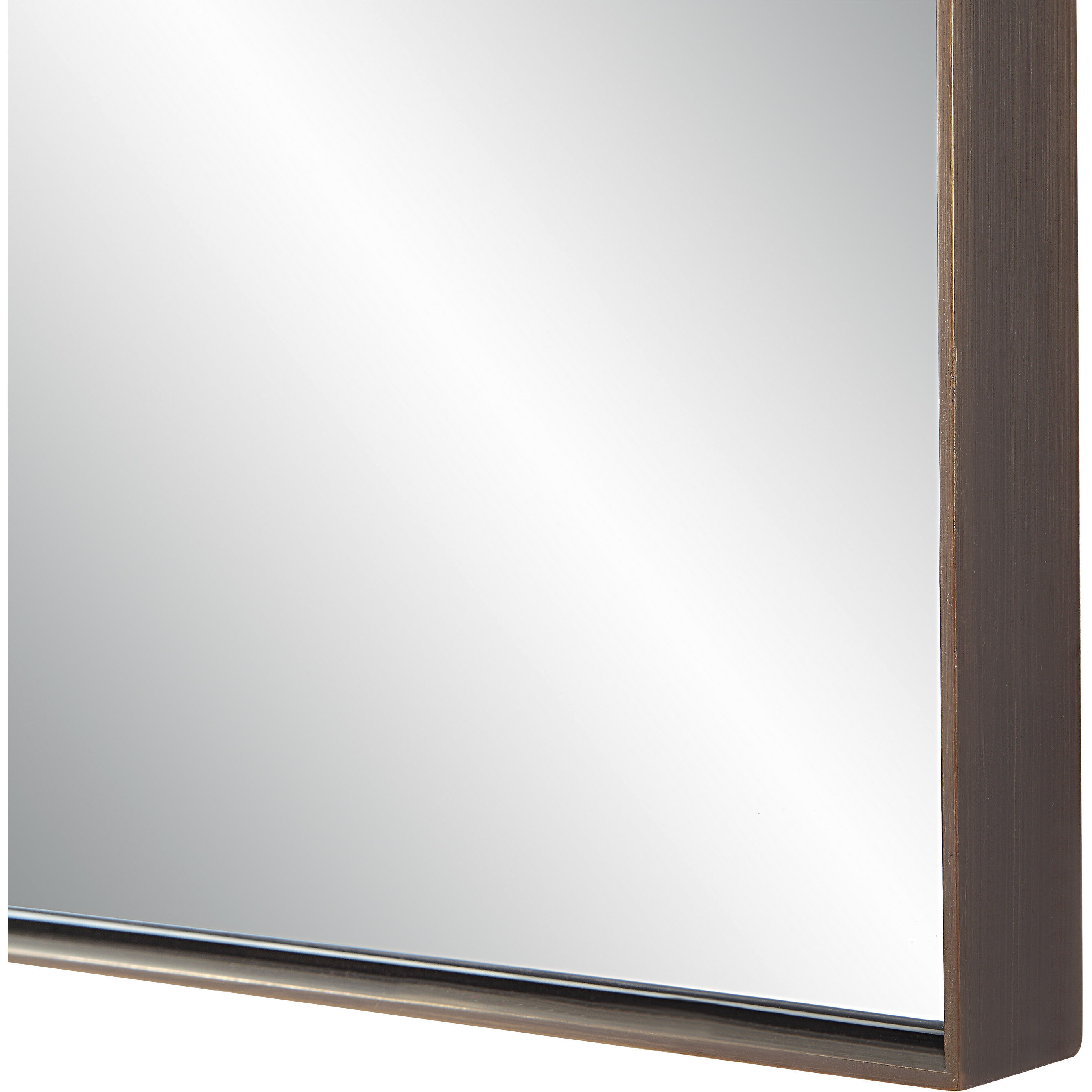 Marigold 60 X 30 inch Antique Brushed Brass Wall Mirror