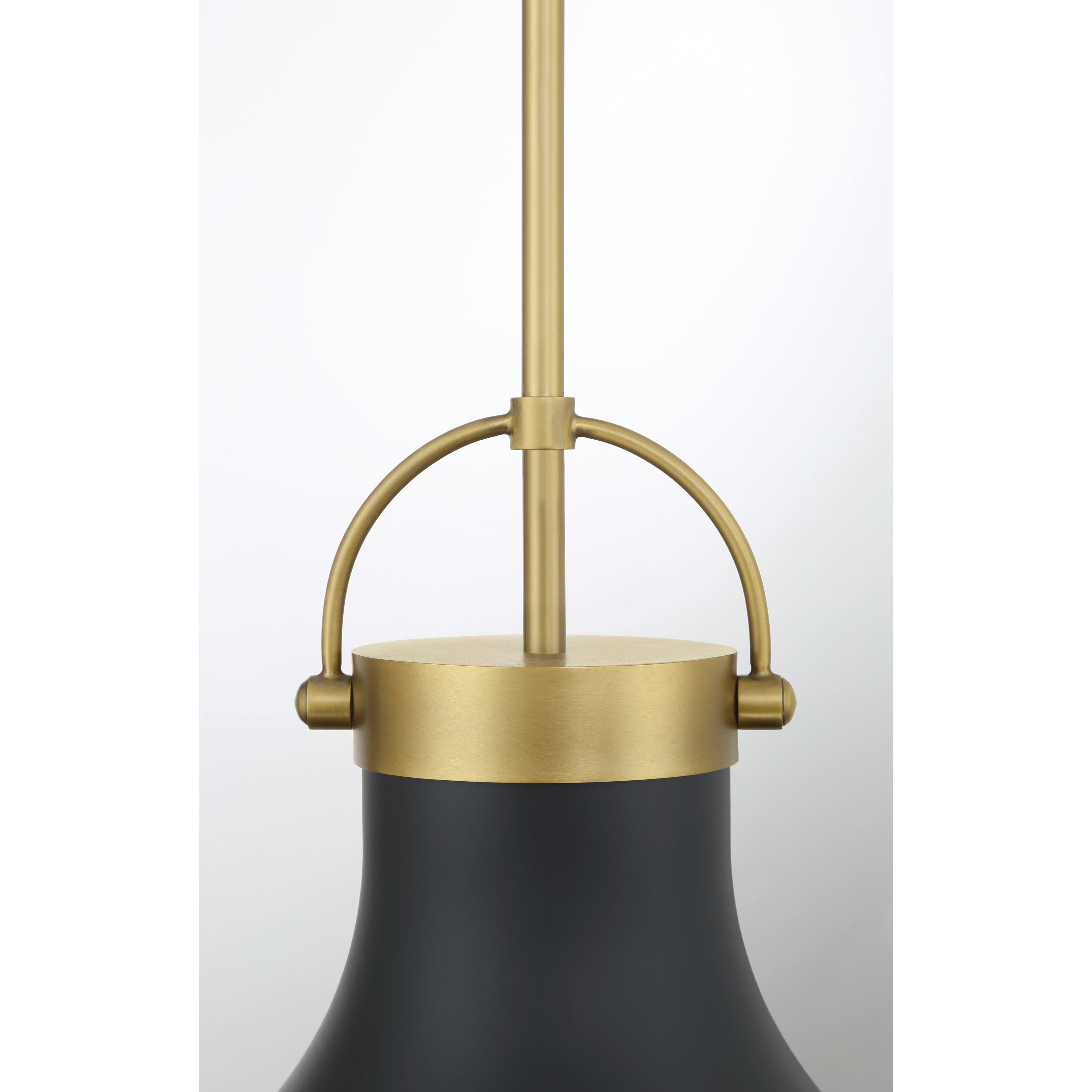 Lynk 1 Light 16.5 inch Legacy Brass and Matte Coal Pendant Ceiling Light