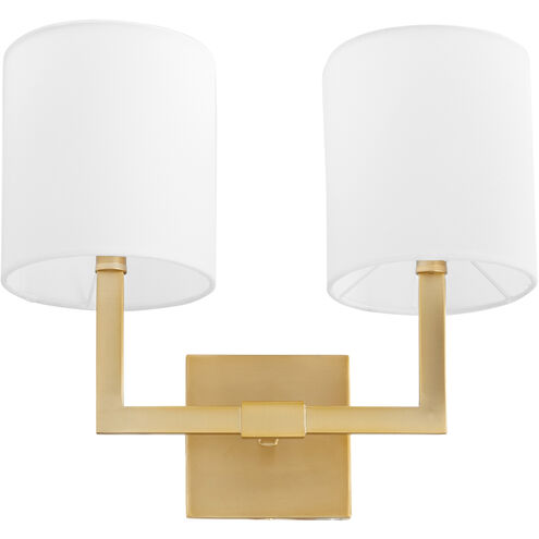 Visual Comfort Signature Collection Thomas O'brien Modern Library Hand-Rubbed  Antique Brass Sconce, TOB2328HAB-L