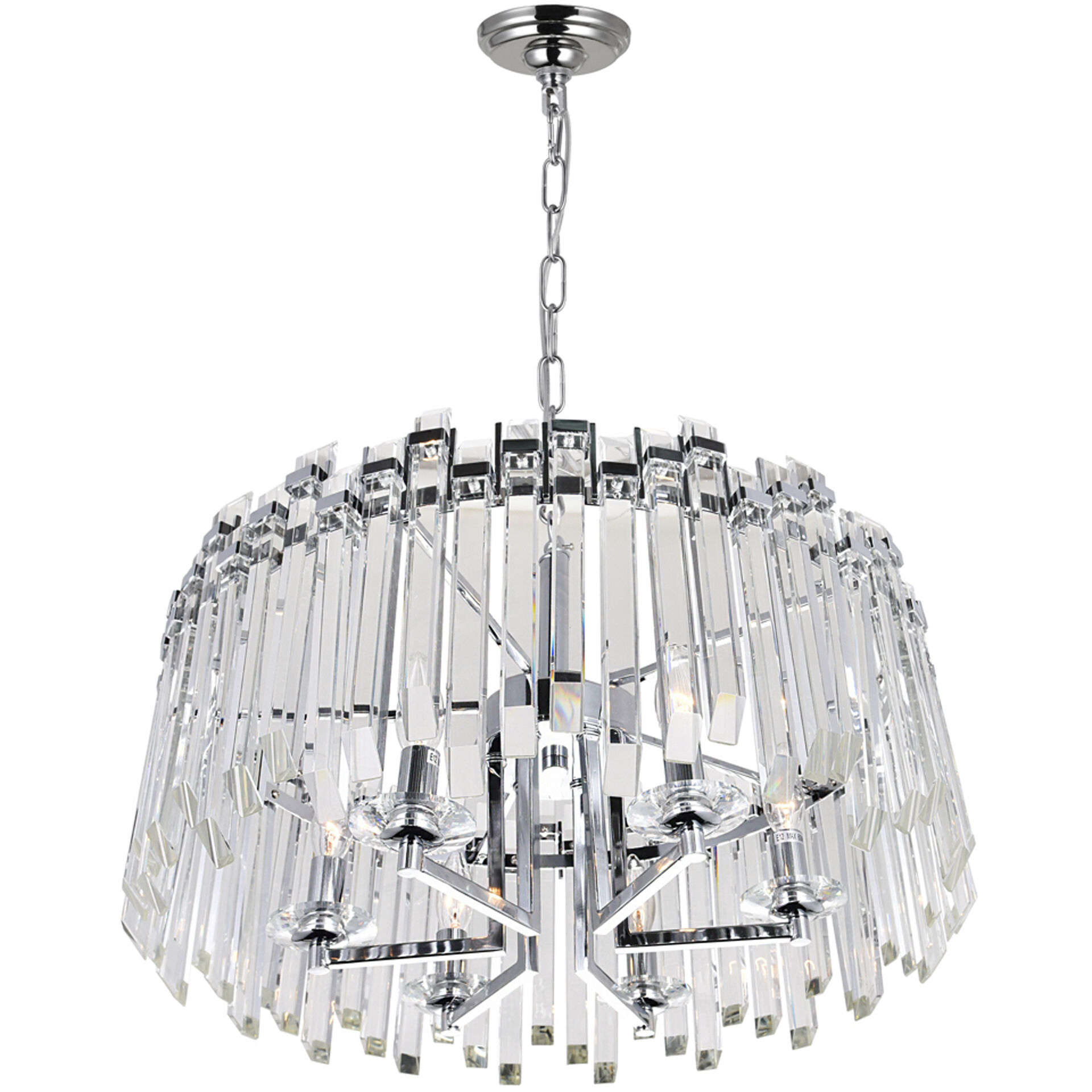 Henrietta 6 Light 24 inch Chrome Chandelier Ceiling Light