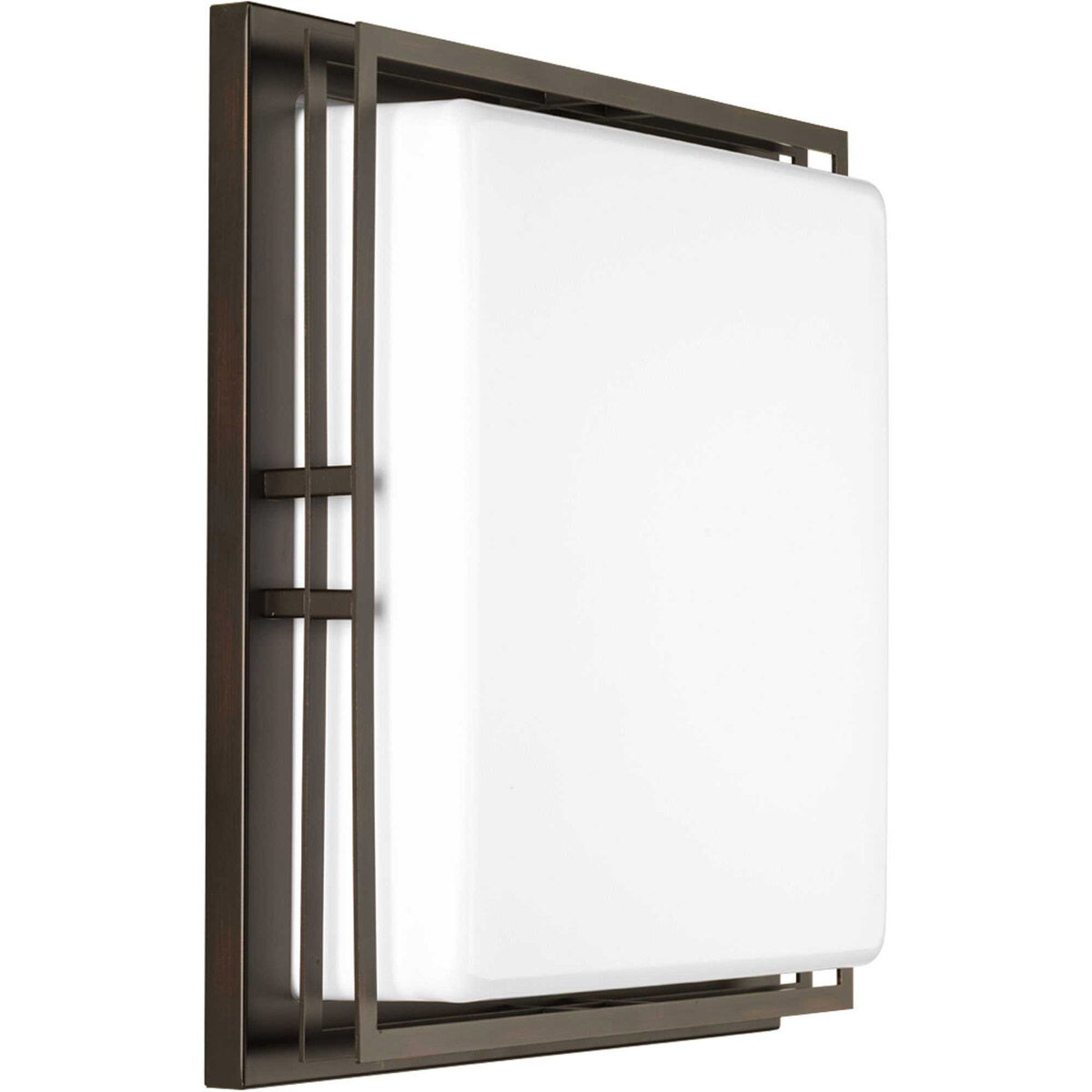 Helm LED LED 14 inch Antique Bronze Flush Mount Ceiling Light, Progress LED