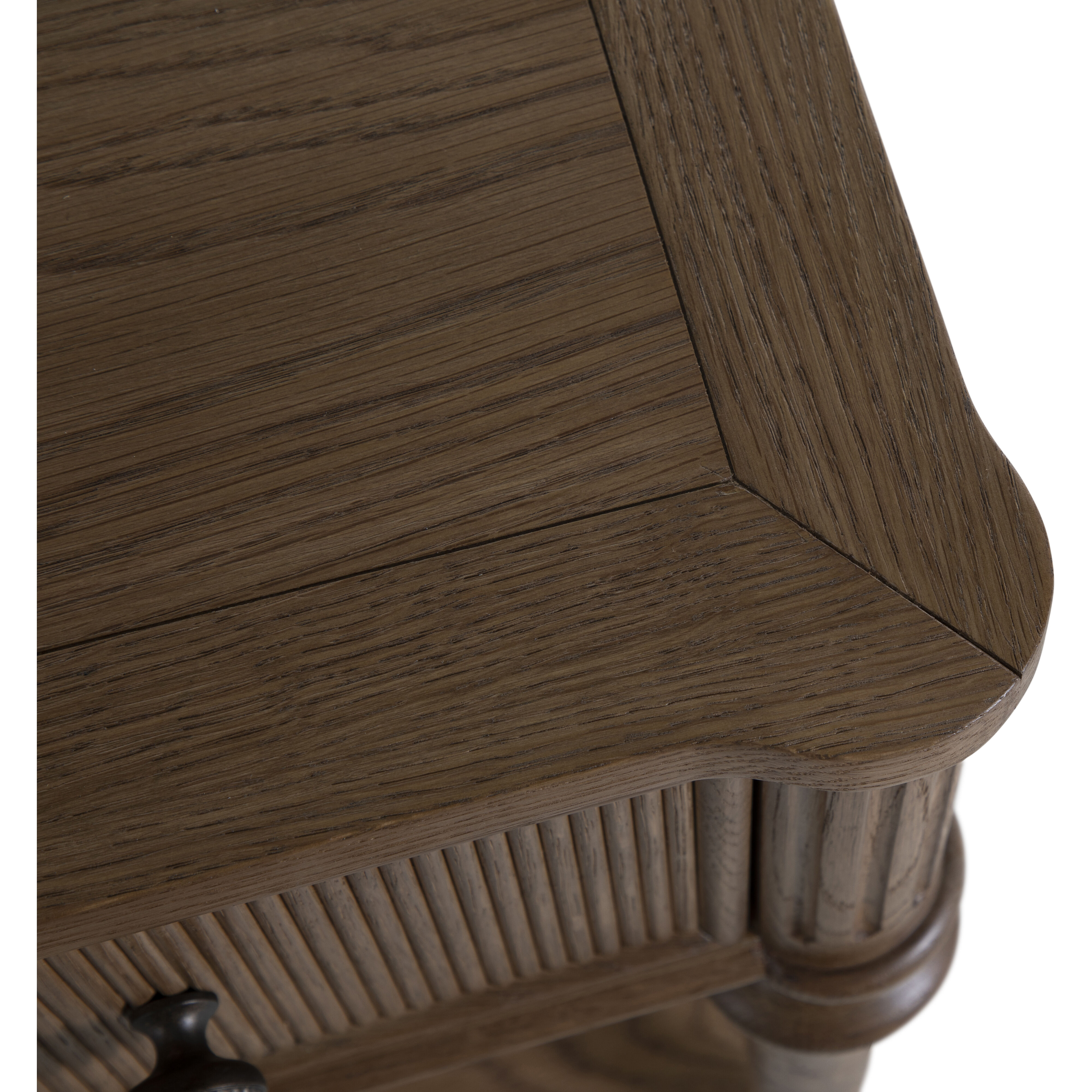 Andrea 33.25 X 28.25 inch Satin Oak and Antique Bronze Nightstand