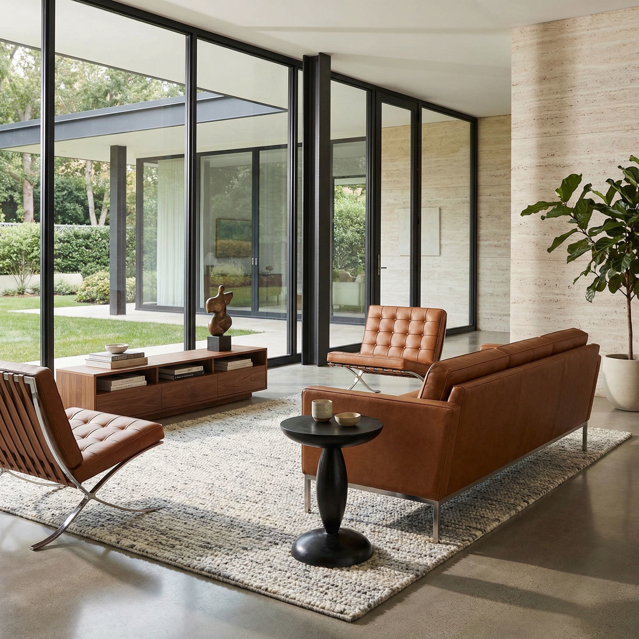 Adonis 24 X 18 inch Hand Rubbed Black Side Table