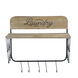 Anita 20 inch Brown/Black Wall Shelf