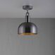 Forked LED 9.84 inch Gun Metal Flush Mount Ceiling Light