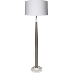 Ellison 63 inch 100.00 watt White and Gray Floor Lamp Portable Light