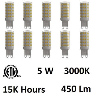 G9 LED G9 G9 5.00 watt 120 3000K LED Bulb