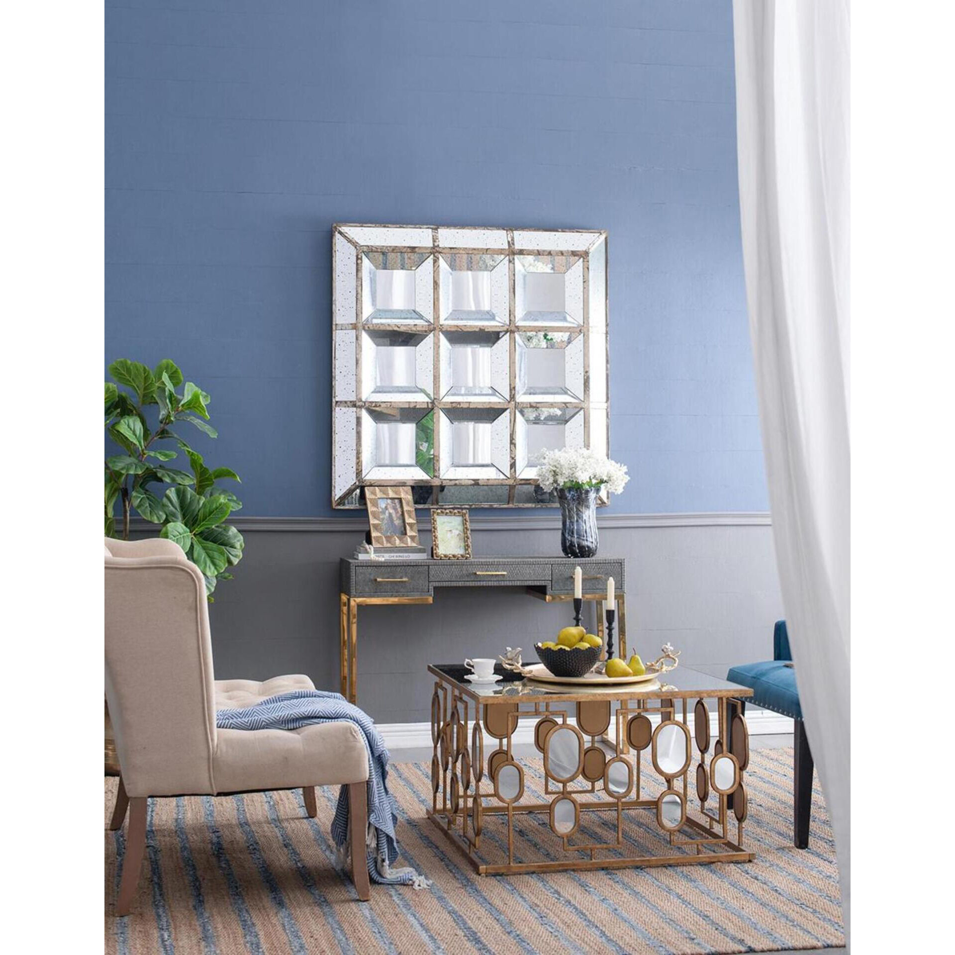 Alvada Shiny Gold Tray