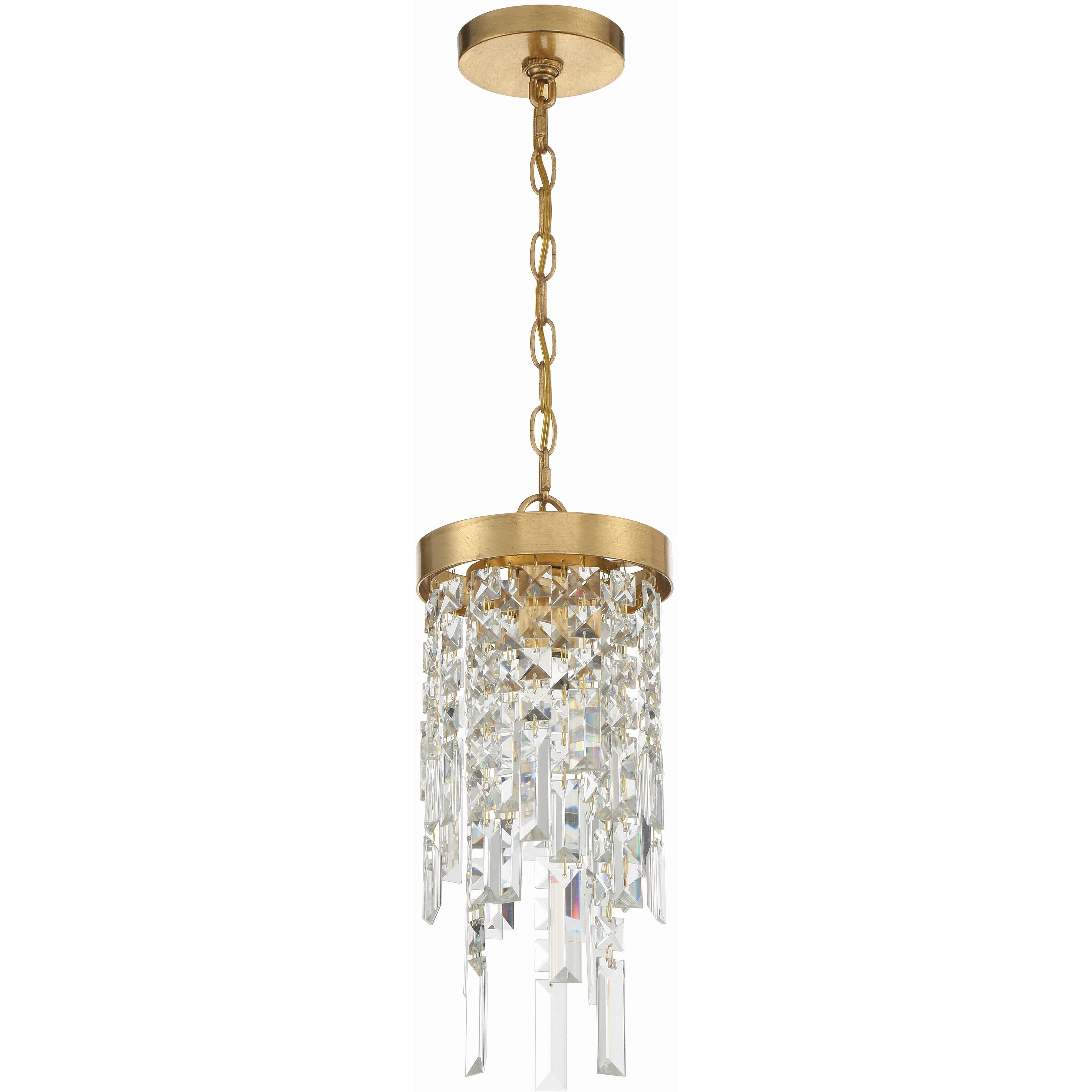 Winfield 1 Light 7 inch Antique Gold Mini Chandelier Ceiling Light