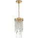 Winfield 1 Light 7 inch Antique Gold Mini Chandelier Ceiling Light