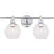 Collier 2 Light 19 inch Chrome Wall sconce Wall Light