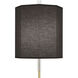 Kate 32.5 inch 150 watt Modern Brass Table Lamp Portable Light in Raven Black