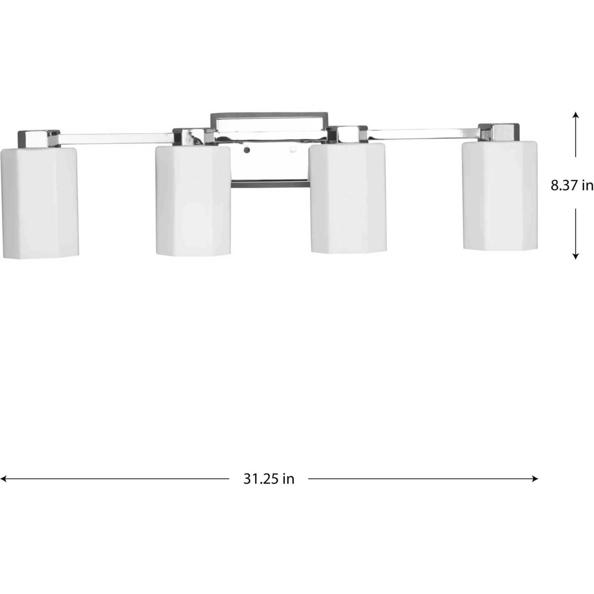 Estrada 4 Light 31.25 inch Polished Chrome Bathroom Vanity Light Wall Light