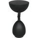 Africa 25 X 14 inch Matte Black Side Table