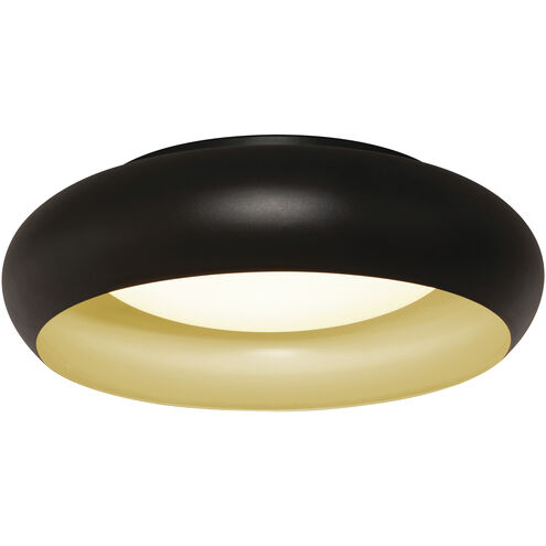 Kayce 1 Light 12 inch Black Flush Mount Ceiling Light