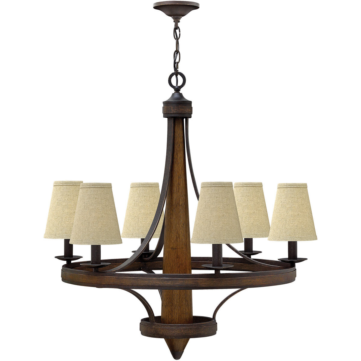 Bastille LED 29 inch Vintage Bronze Chandelier Ceiling Light