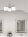 Middlebush 3 Light 16 inch Brushed Nickel Convertible Mini Chandelier/Ceiling Mount Ceiling Light