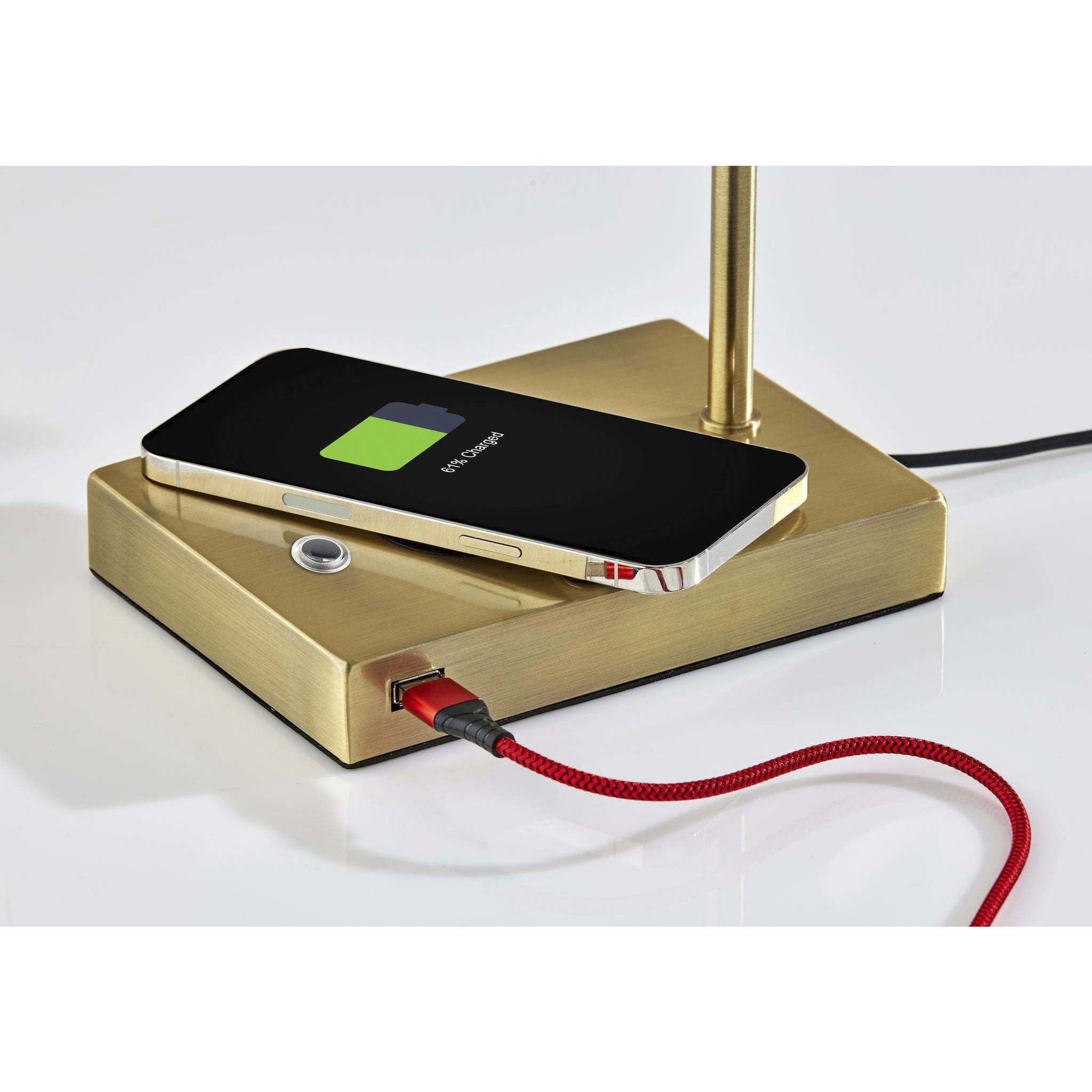 Collette 12.25 inch 4.00 watt Antique Brass Desk Lamp Portable Light