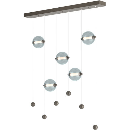 Abacus LED 41 inch Dark Smoke Pendant Ceiling Light in Cool Grey
