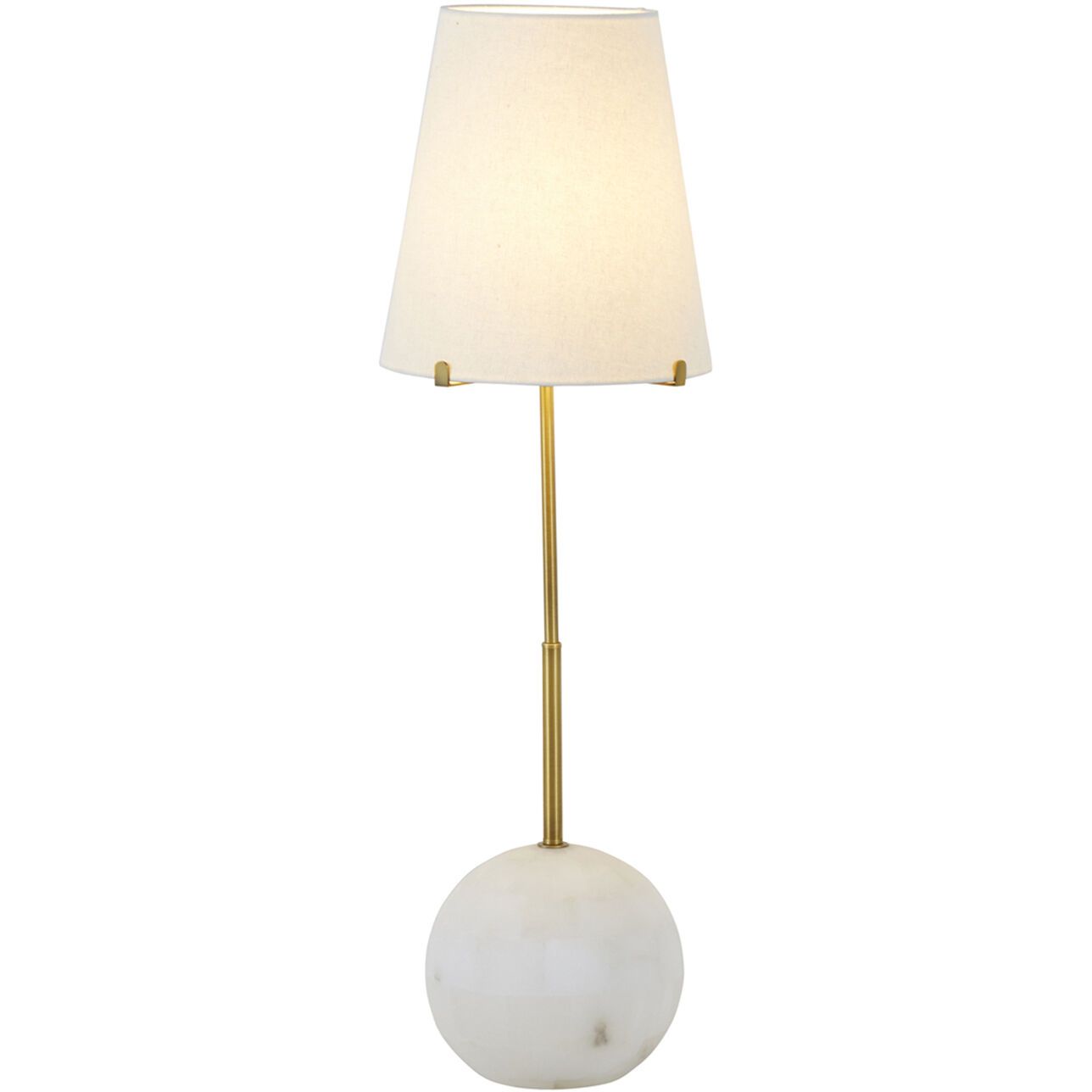 Janie 32.75 inch Stained Gold / White Linen Table Lamp Portable Light
