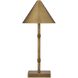 Mae 13.38 inch 2.30 watt Brass Bamboo Portable Rechargeable Table Lamp Portable Light, Coco & Dash