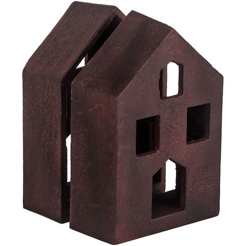 House 4 X 1.5 inch Rustic Bookends