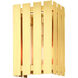 Greenwich 1 Light 10 inch Satin Brass Outdoor Wall Lantern