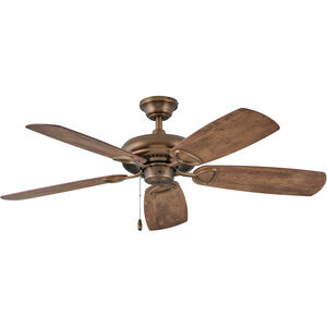 Marquis 52 inch Antique Copper with Mahogany / Birch Blades Ceiling Fan in No, Regency Series
