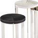 Andres 24 X 12.5 inch Polished Nickel Side Table, Mixer Table