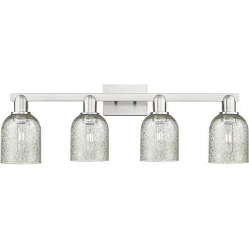 Arcadia Caledonia 4 Light 32 inch Brushed Satin Nickel Bath Vanity Light Wall Light in Mica