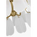 C&M by Chapman & Myers Chloe 5 Light 31.75 inch Burnished Brass Chandelier Ceiling Light