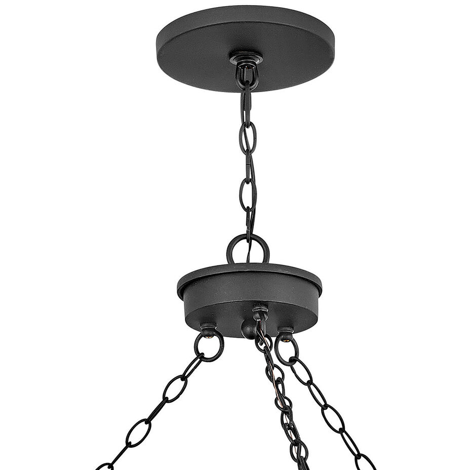 Open Air Lakehouse LED 42 inch Black Outdoor Hanging, Estate Series