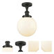 Beacon 1 Light 6.5 inch Oil Rubbed Bronze Semi-Flush Mount Ceiling Light