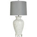 Julian 38 inch 150.00 watt White and Grey and Clear Table Lamp Portable Light