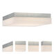 Dice LED 9 inch Brushed Nickel Flush Mount Ceiling Light in 2700K, dweLED
