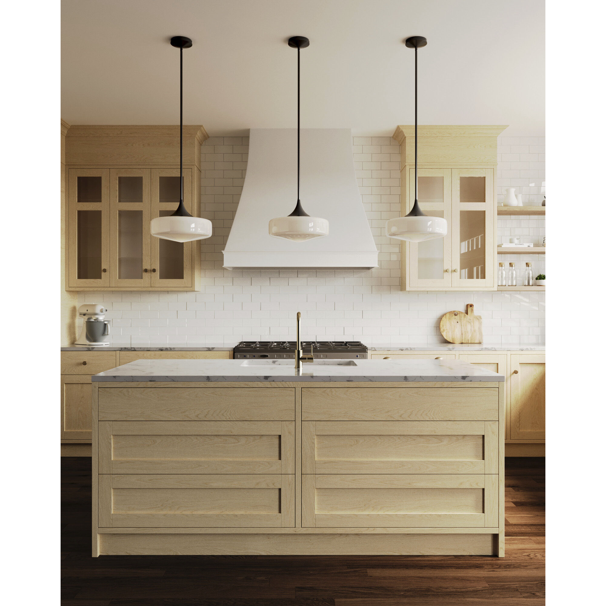 Alora Mood Lincoln Pendant Ceiling Light in Matte Black