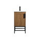 Eugene 19 X 18 X 33.5 inch Walnut Brown Vanity Sink Set