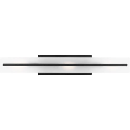 Dex 3 Light 4.75 inch Midnight Black Bath Vanity Wall Light