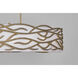 Branch Reality 10 Light 60 inch Textured Ashen Gold Island Light Ceiling Light