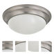 Brentwood 2 Light 14 inch Brushed Nickel Flush Mount Ceiling Light