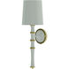 Robert Abbey Kane 1 Light 7 inch Celadon with Modern Brass Armed Wall Sconce Wall Light CL87X - Open Box