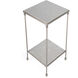 Imogen Marble Side Table in White