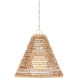 Pendulum 1 Light 25.5 inch Natural/Coco Cream/White Pendant Ceiling Light
